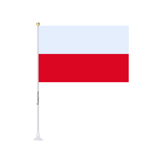 Mini drapeau ventouse Drapeau de la Pologne